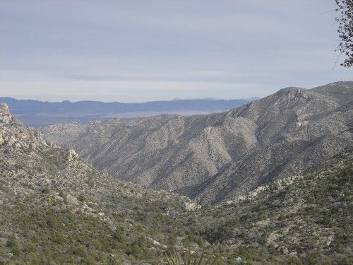 A view of the Bradshaw mountians in Arizona.